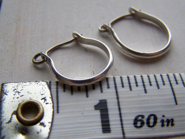 Silver Earrings - Titanium Earrings - Niobium Earrings - Hoop Earrings - Hypoallergenic Earrings - Nickel Free Earrings - Sensitive Earrings